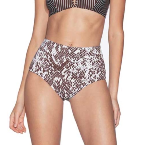 NWT Maaji Reversible Moon & Sea High Waisted Tie Back Bikini Bottoms - Picture 1 of 9
